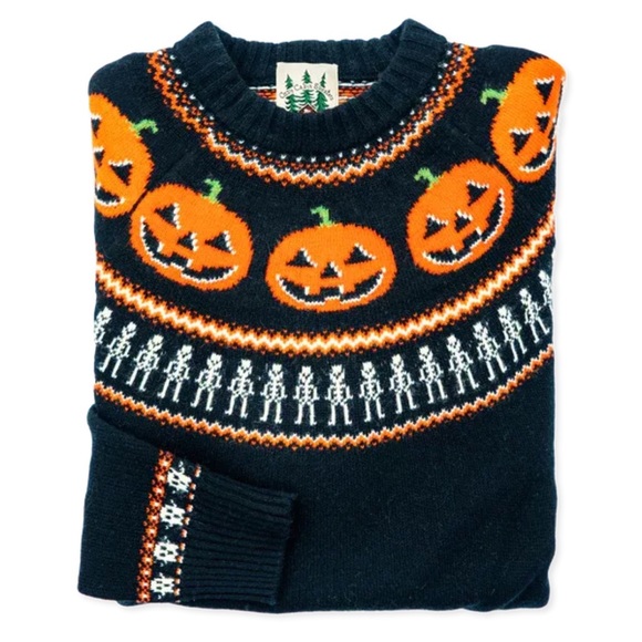 Kiel James Patrick Sweaters - Kiel James Patrick All Hallows Eve Halloween Fair Isle Spooky Sweater